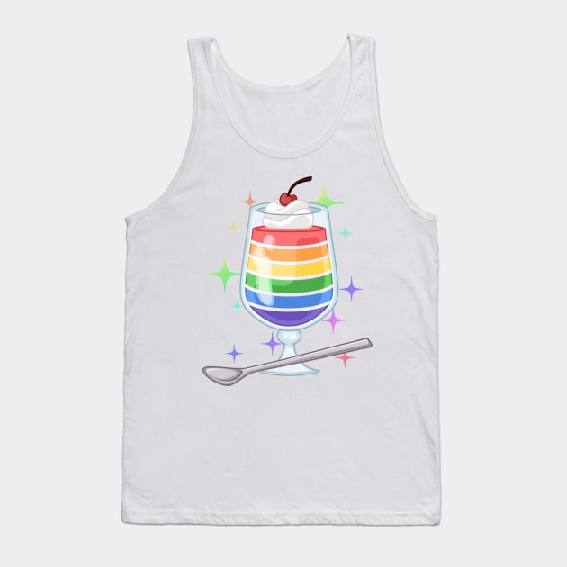 Rainbow Jello [LGBTQ+ Sweets] Tank Top by CuttleCat Creations